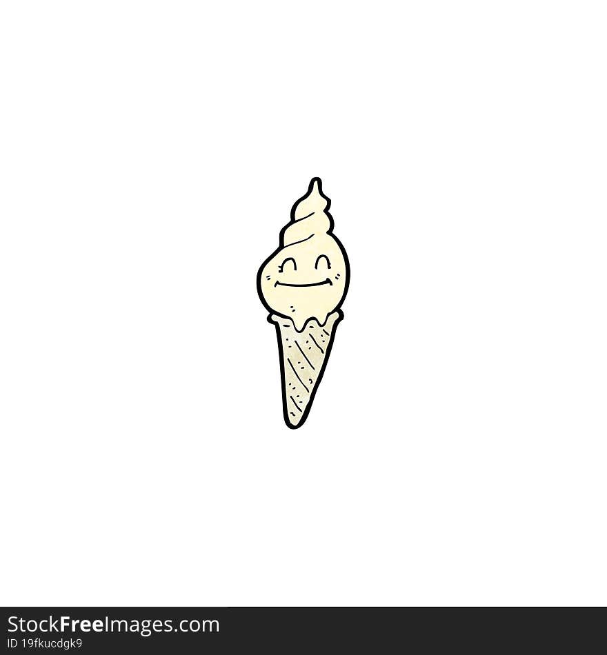 ice cream cartoon character