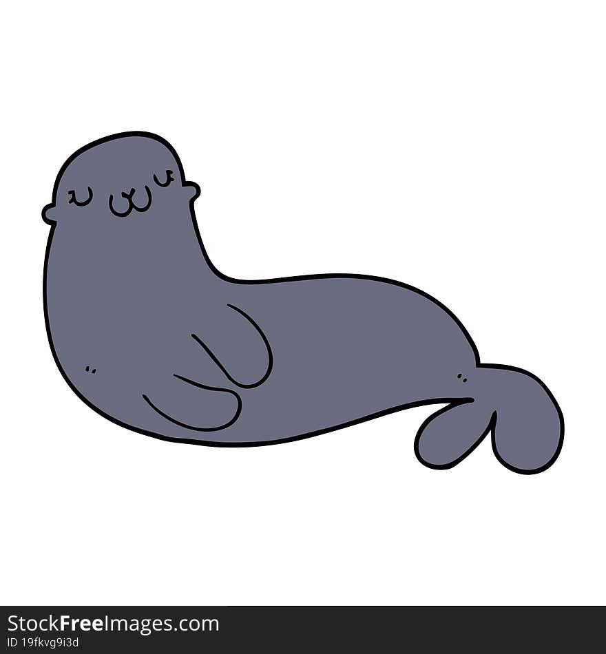 cute cartoon seal