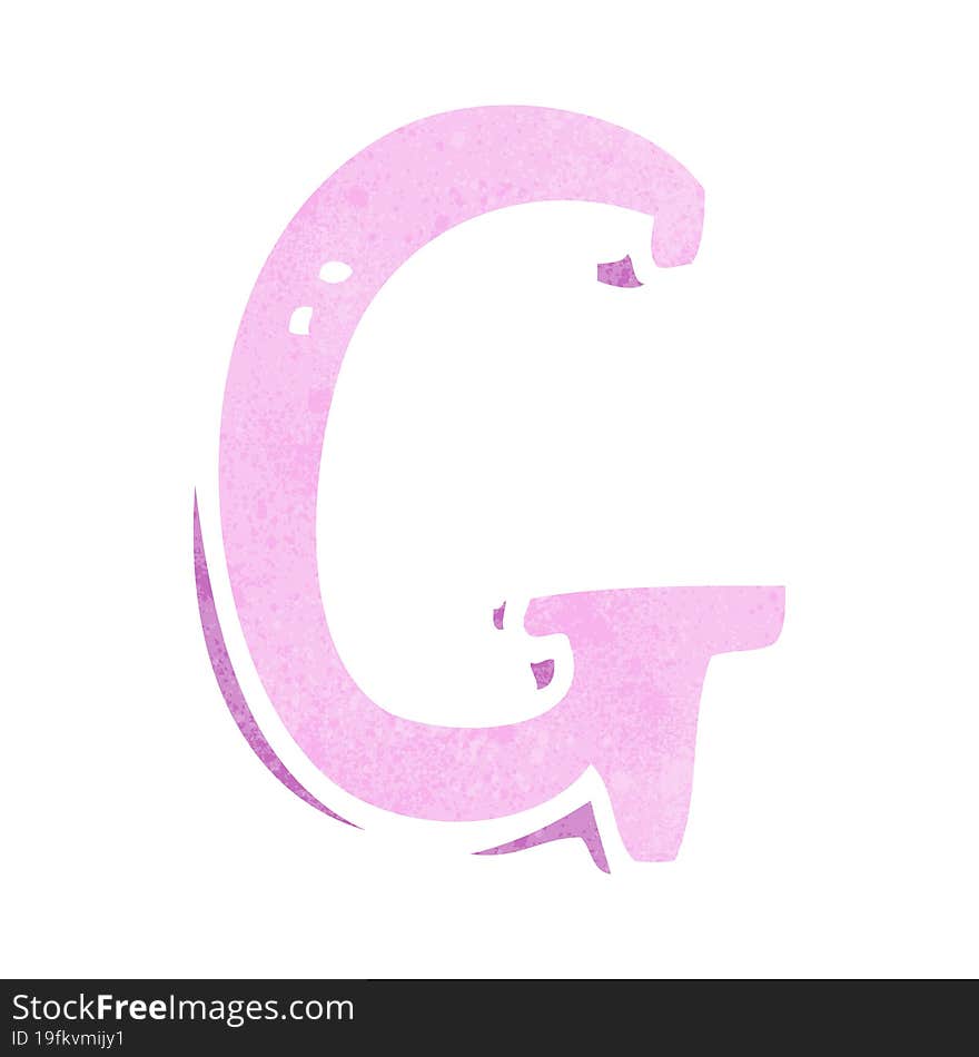 cartoon letter G