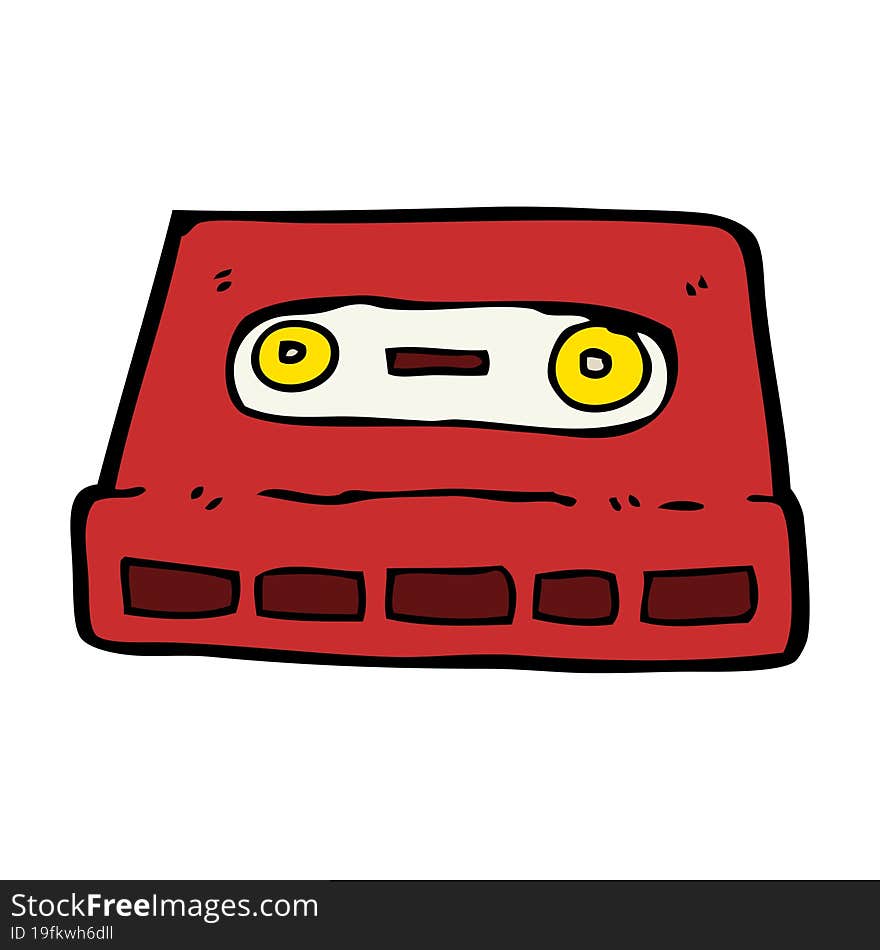 cartoon cassette tape