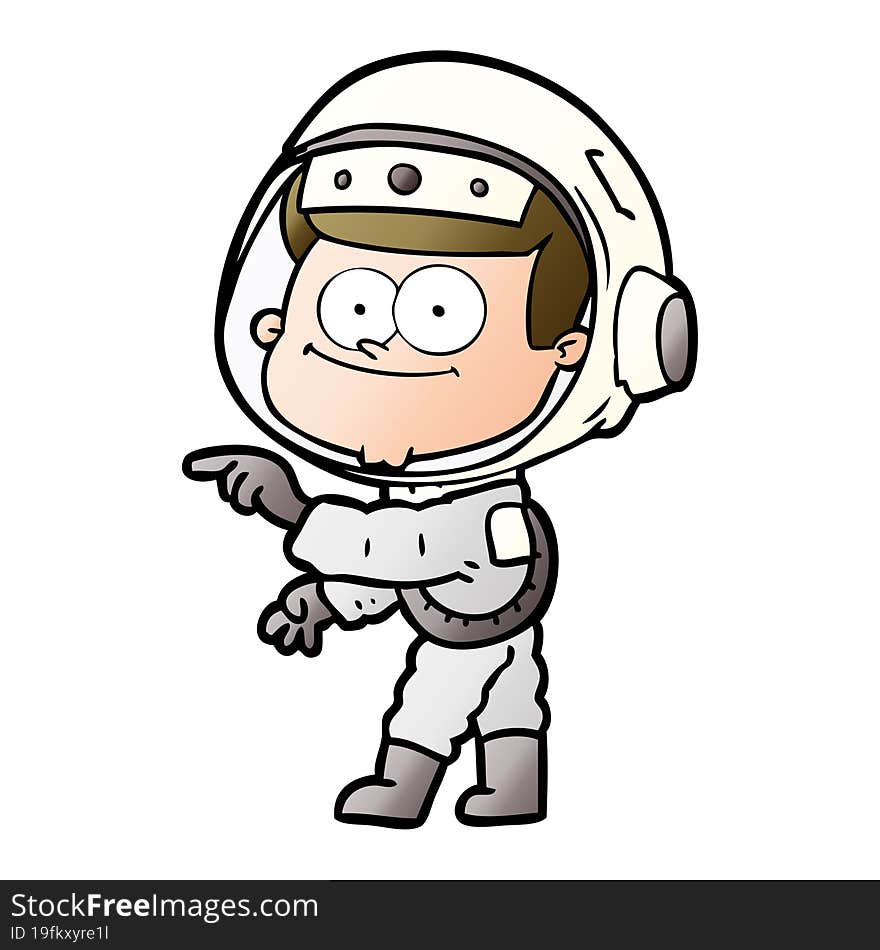 happy astronaut cartoon. happy astronaut cartoon