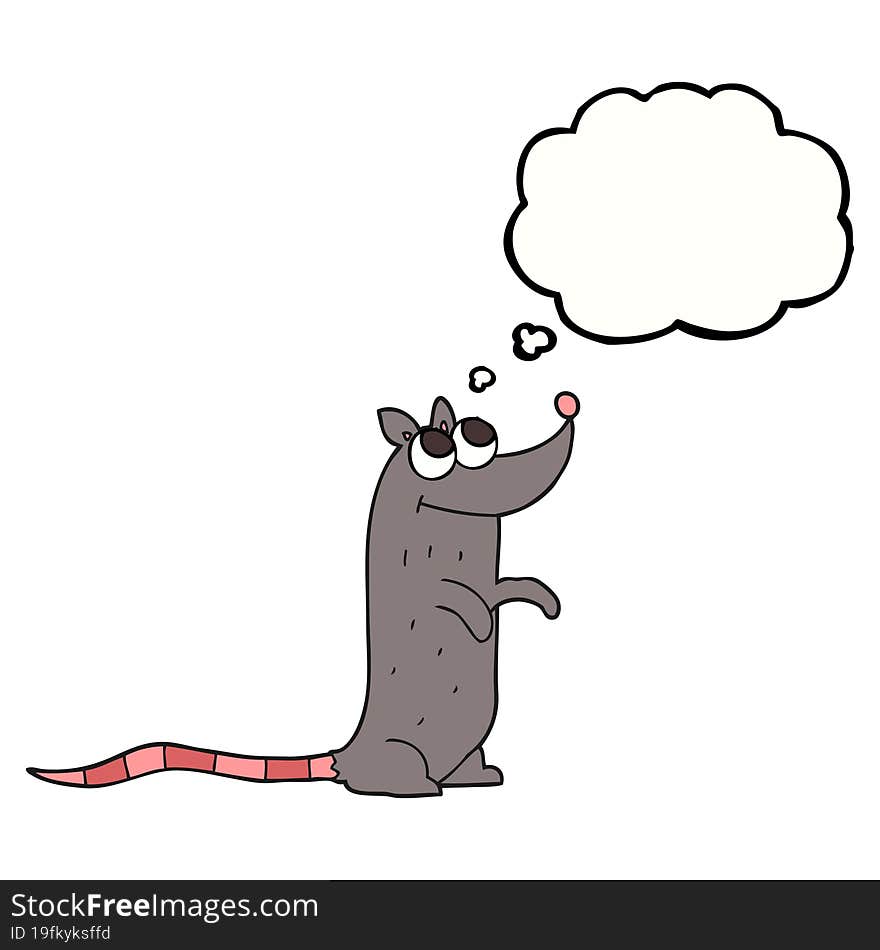 Thought Bubble Cartoon Rat