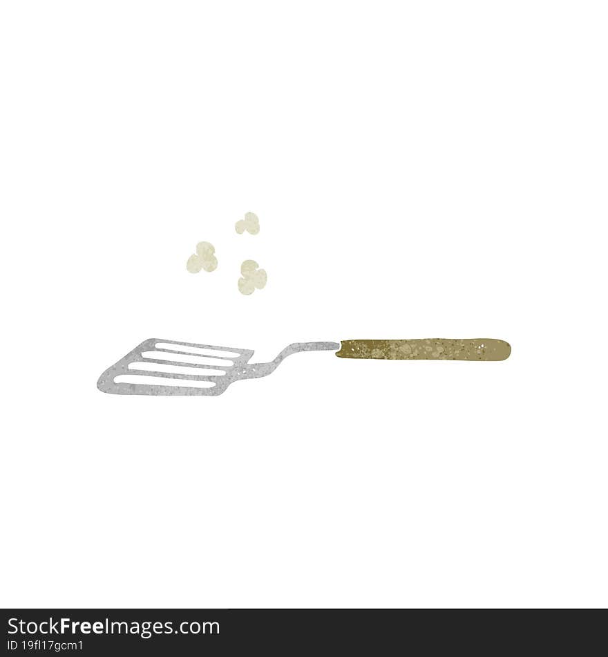 retro cartoon spatula