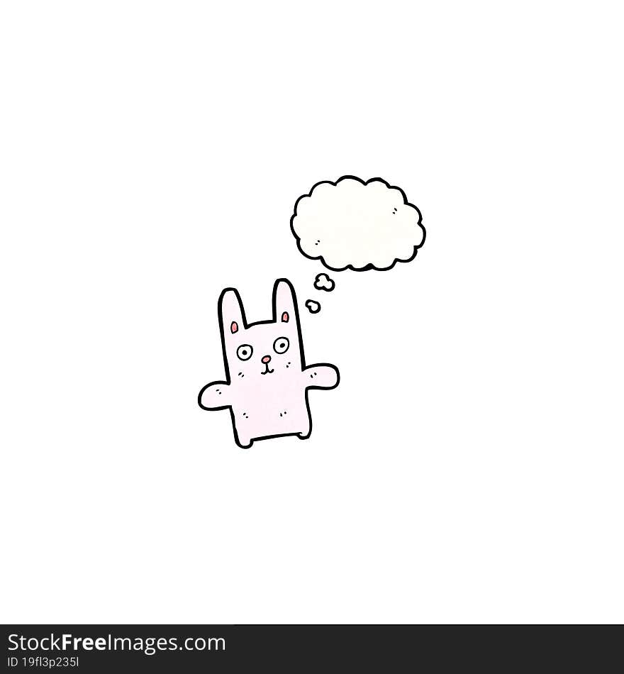 cartoon pink rabbit