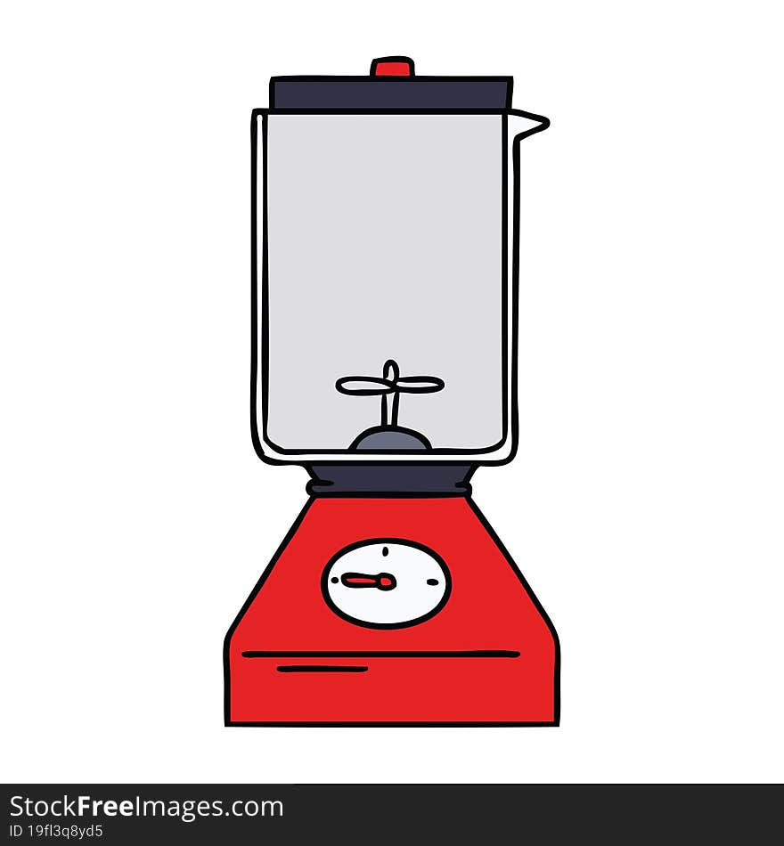 Cartoon Doodle Of A Food Blender