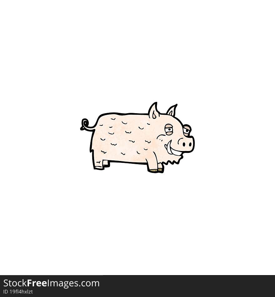 cartoon pig