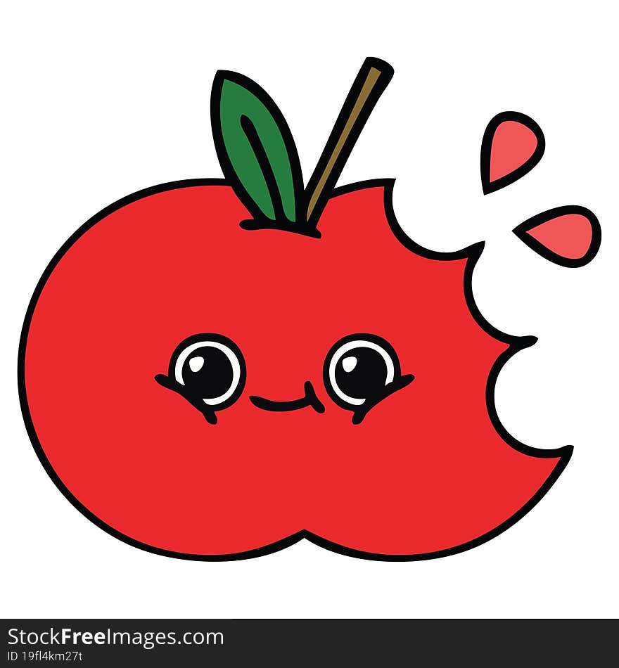 cute cartoon apple