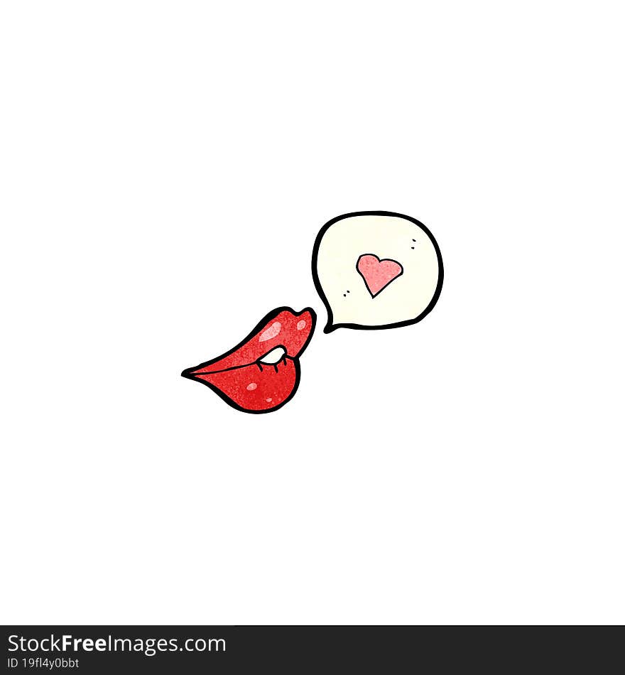 sexy cartoon lips