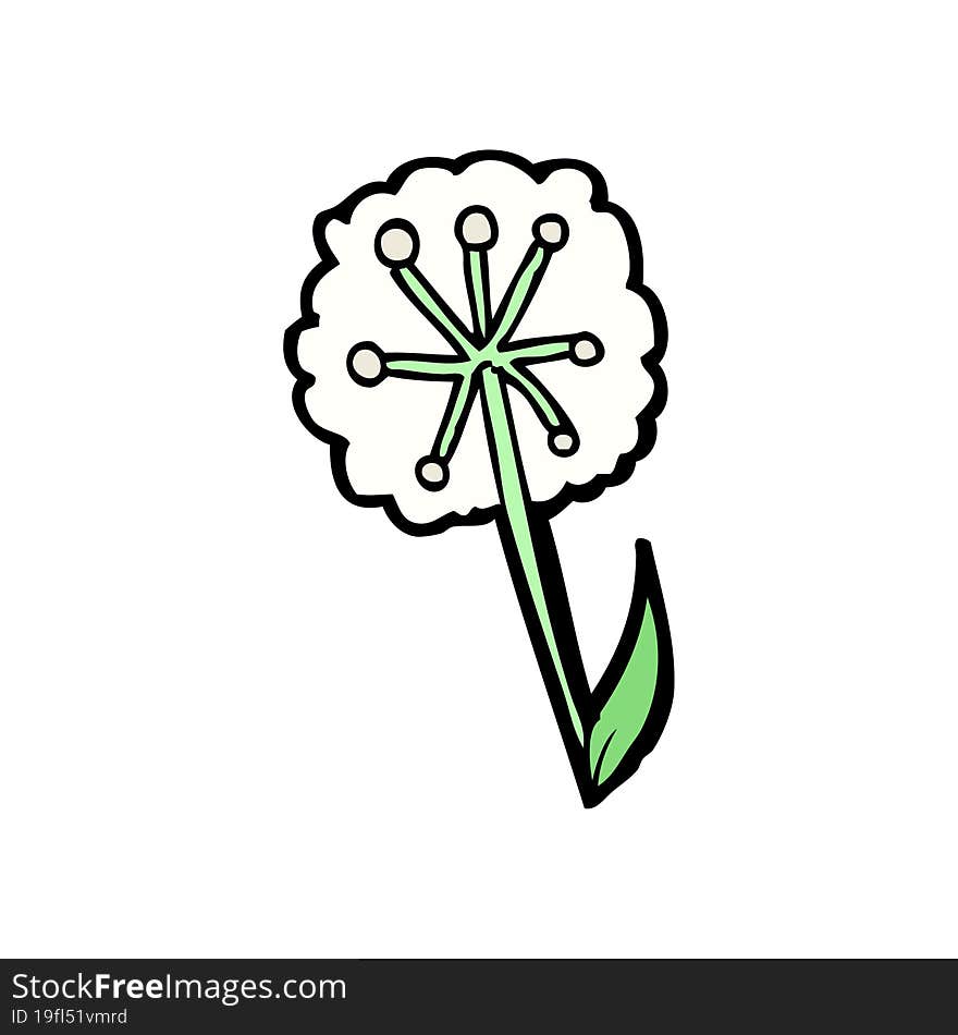 cartoon dandelion