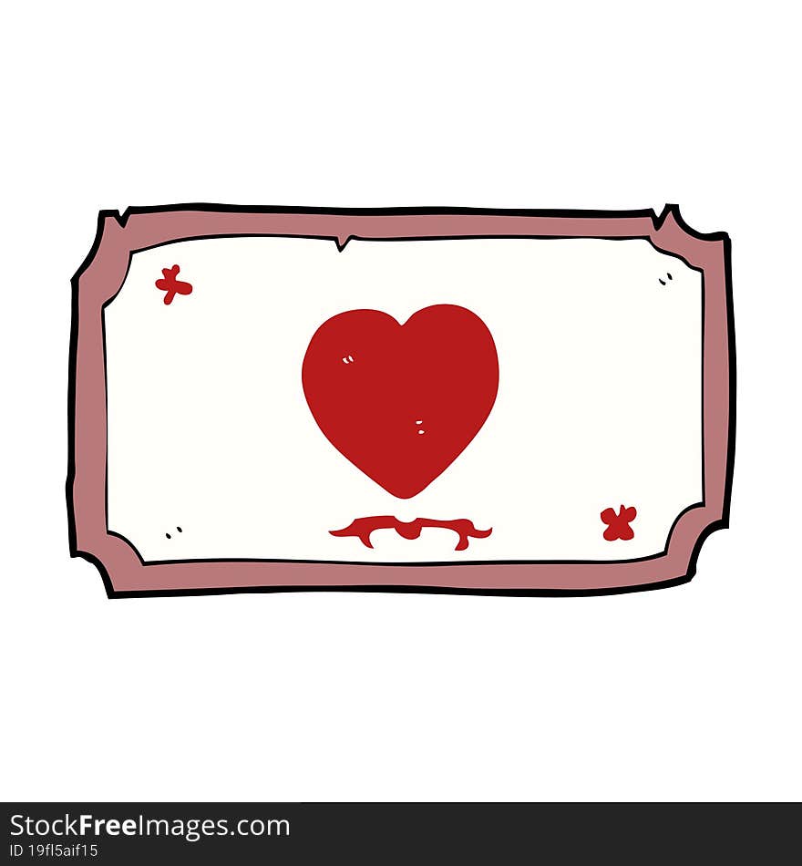 Cartoon Love Heart Frame