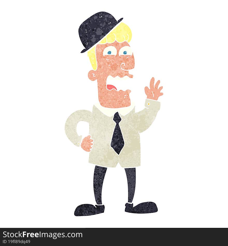 Retro Cartoon Businessman