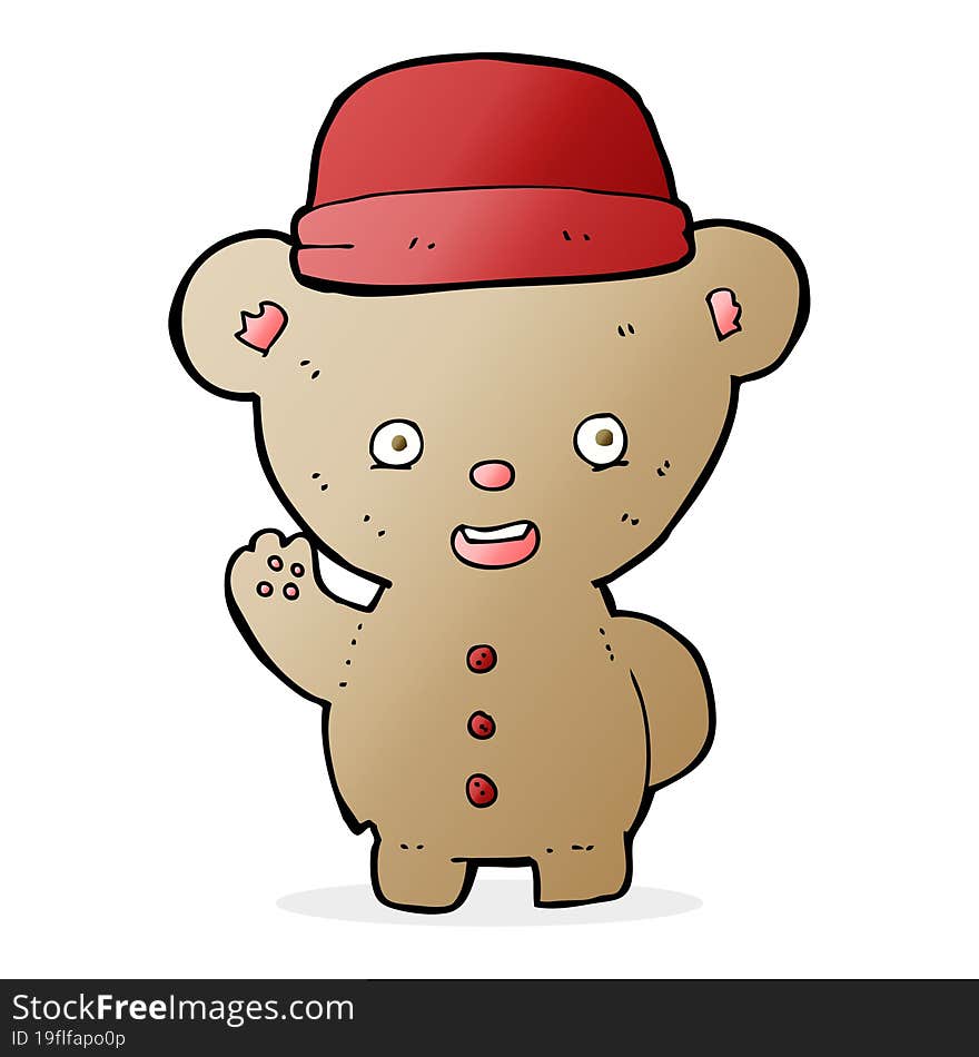 Cartoon Bear In Hat