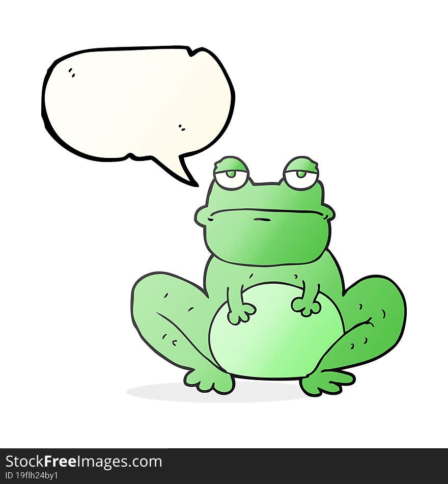 speech bubble cartoon frog