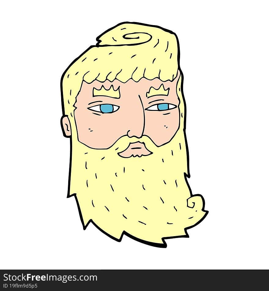 cartoon bearded man