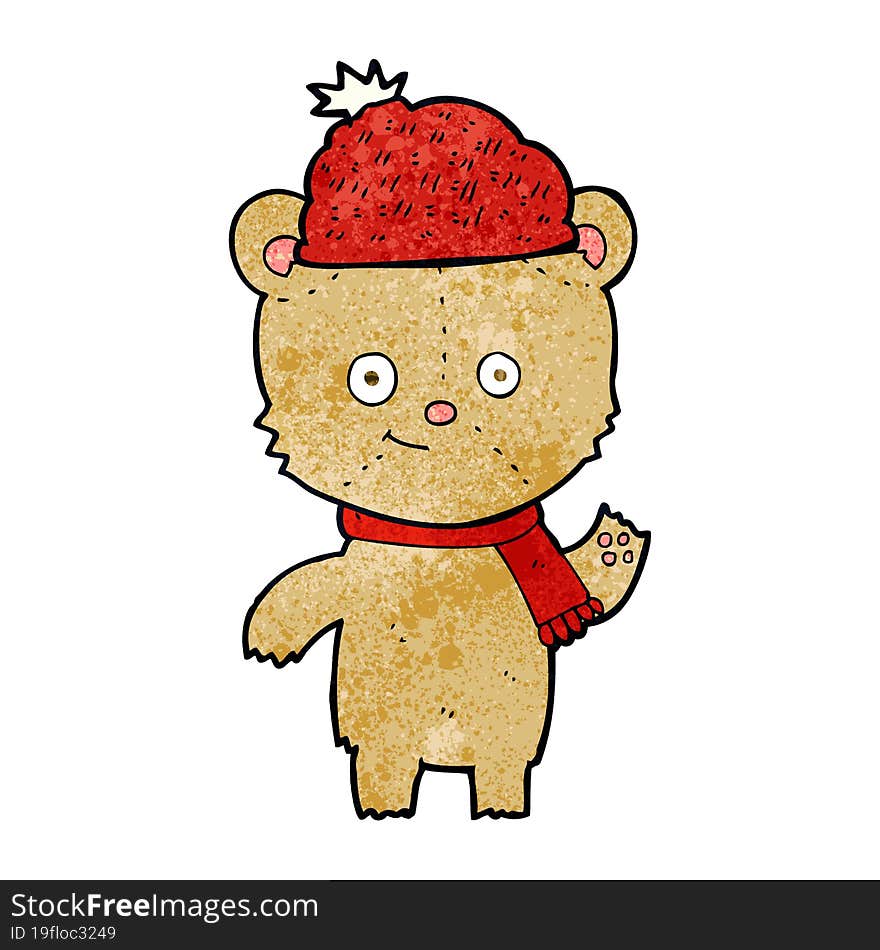 cartoon bear in hat