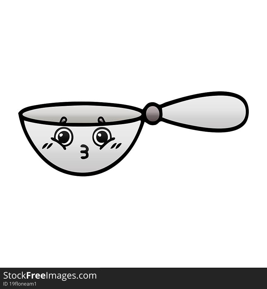 Gradient Shaded Cartoon Measuring Spoon