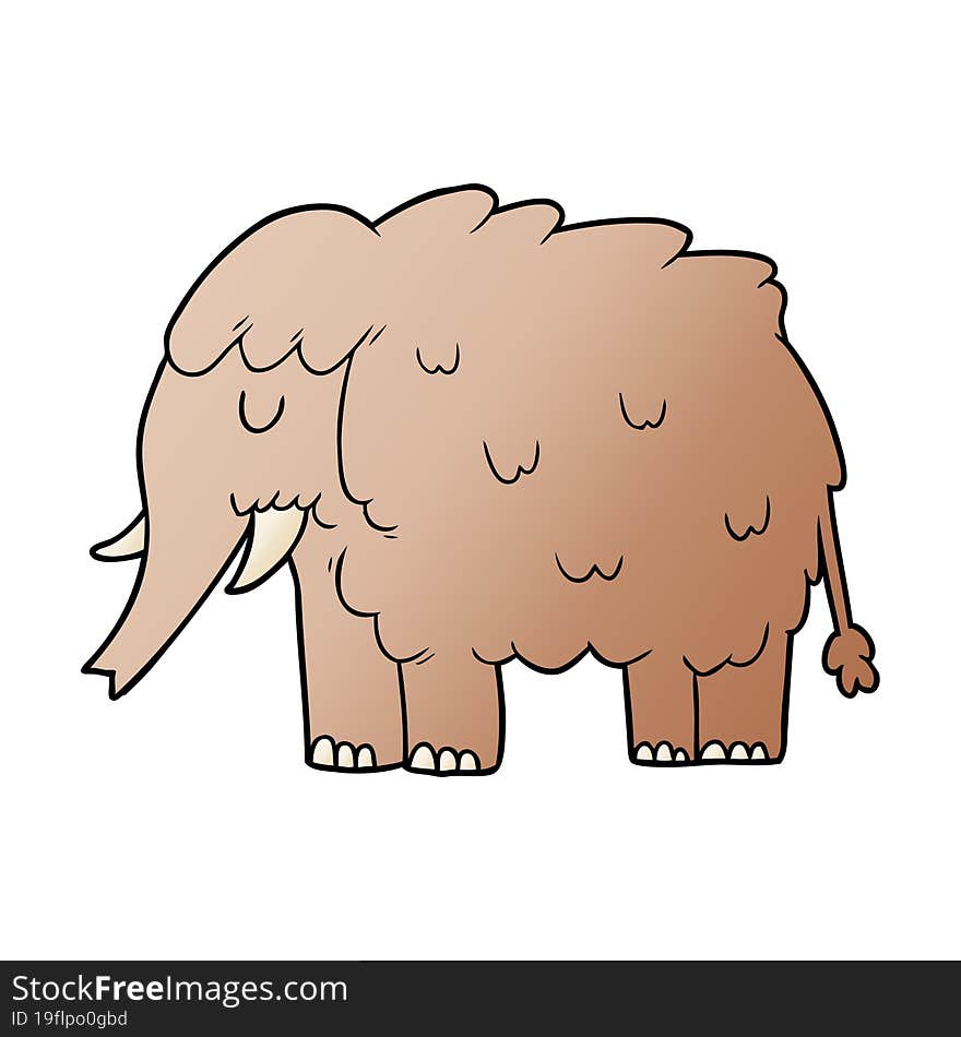 cartoon mammoth. cartoon mammoth