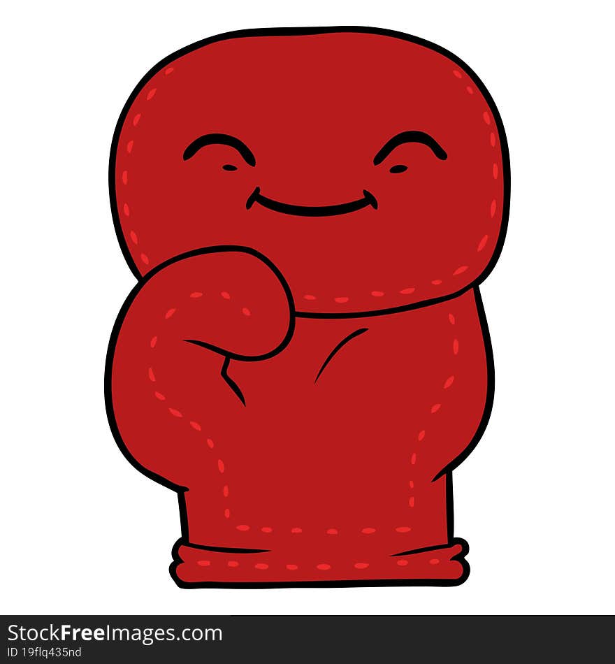 cartoon boxing glove. cartoon boxing glove