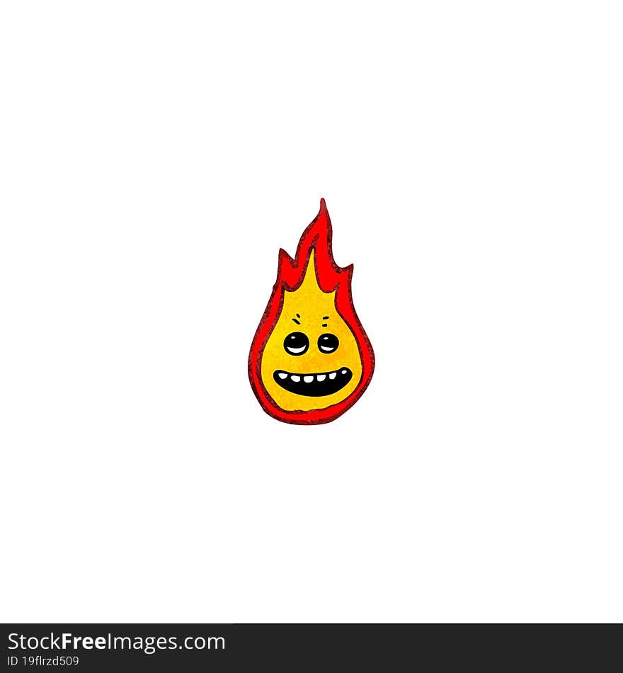 flame cartoon character