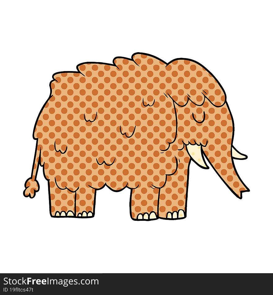 cartoon mammoth. cartoon mammoth