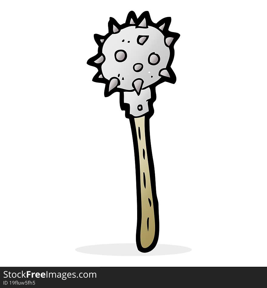 cartoon medieval mace