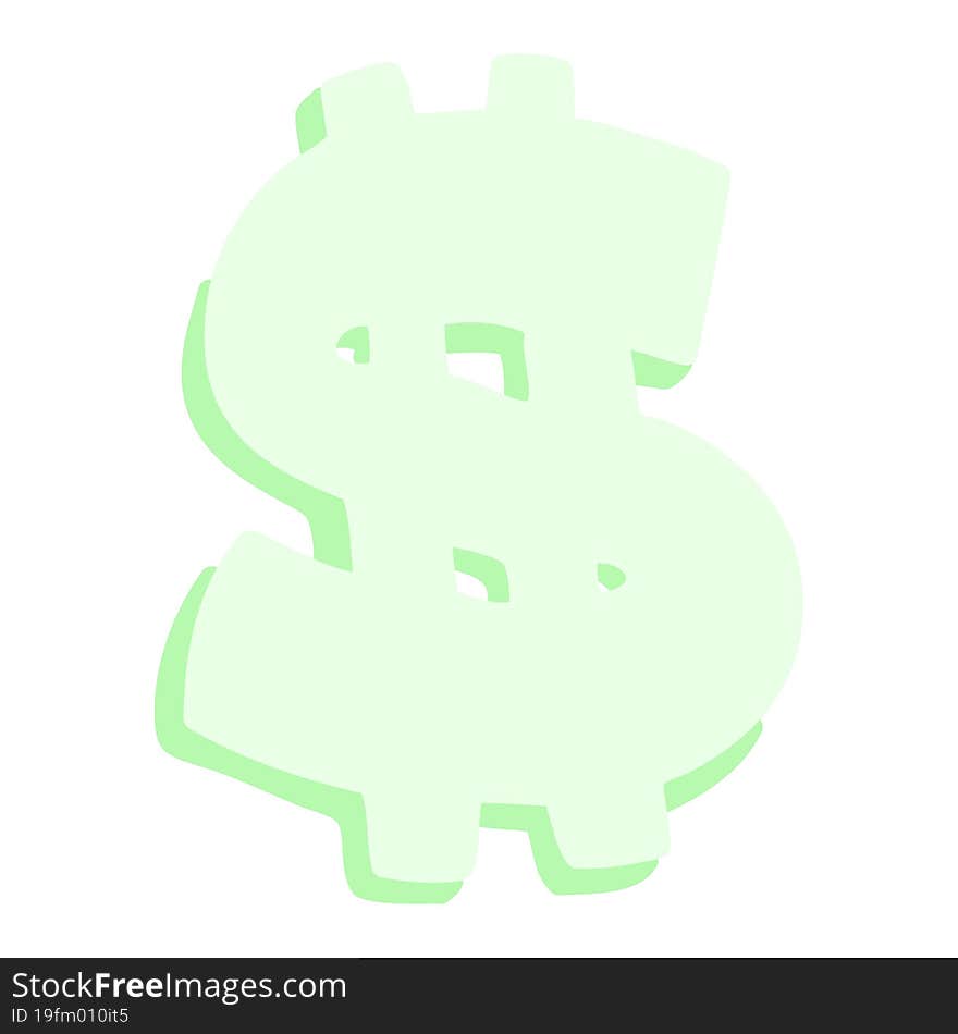 mean looking dollar symbol