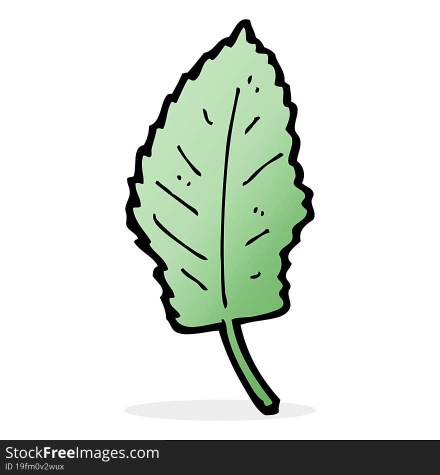 Cartoon Leaf Symbol