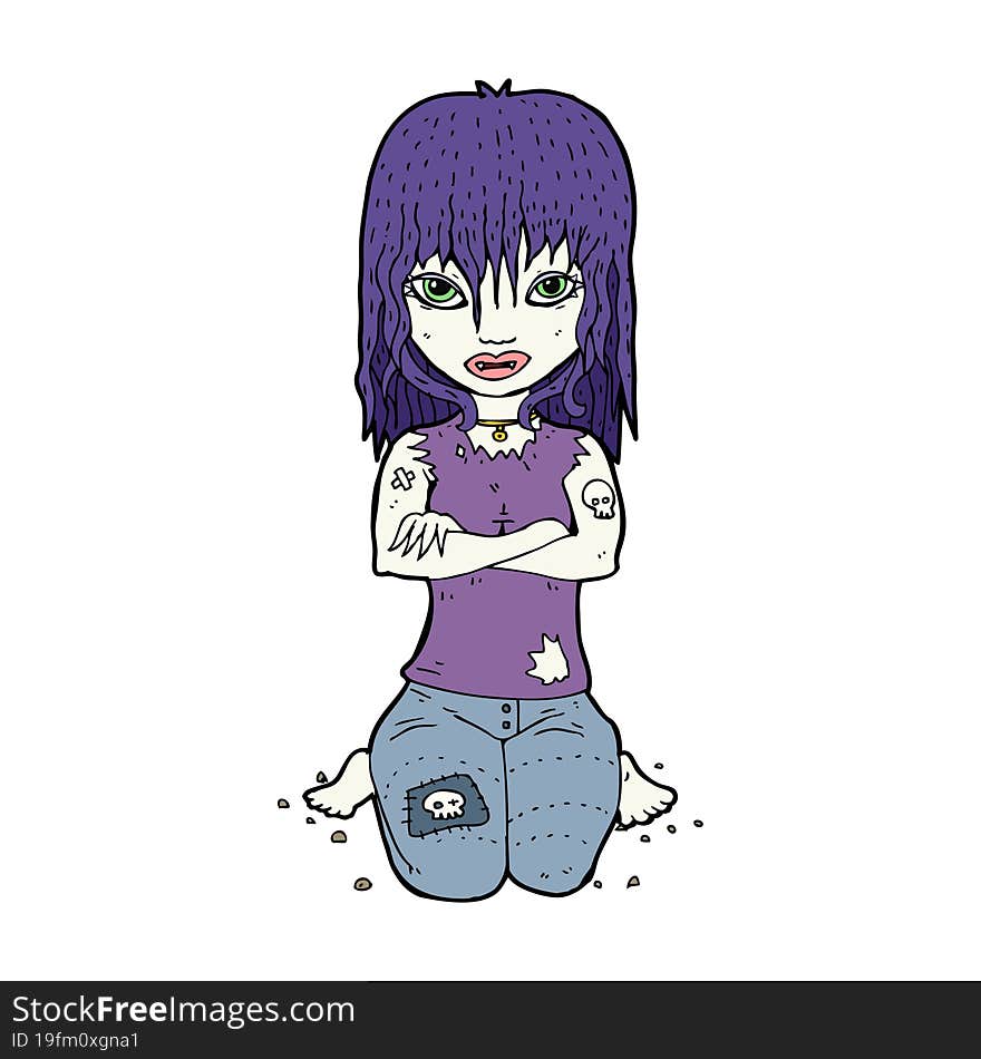 cartoon vampire girl