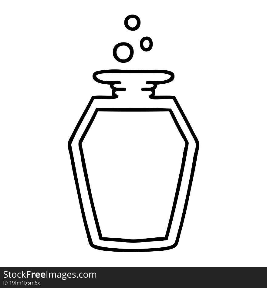 Cartoon Potion Bottle