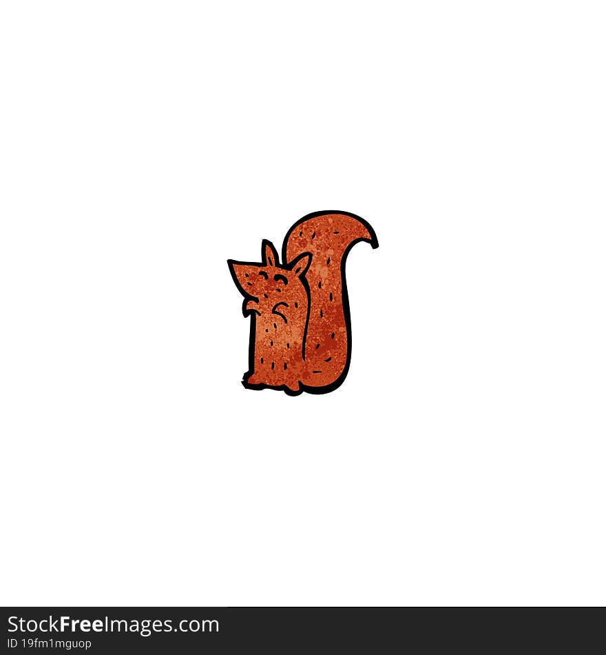 cartoon red squirrel