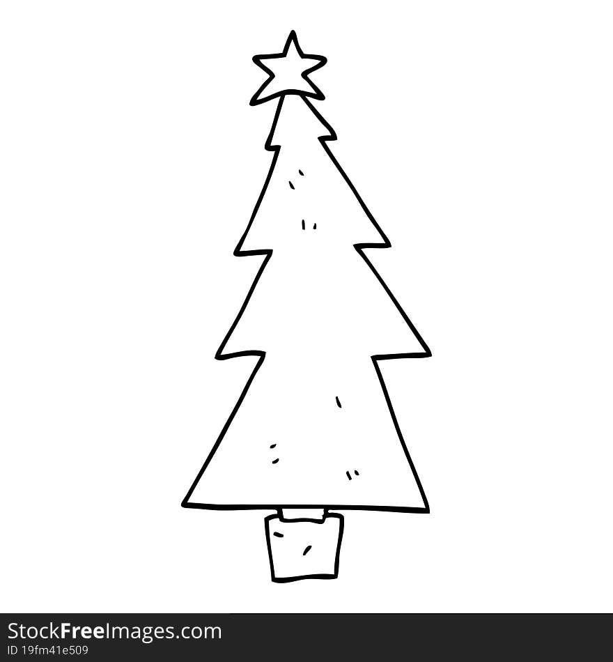 cartoon christmas tree