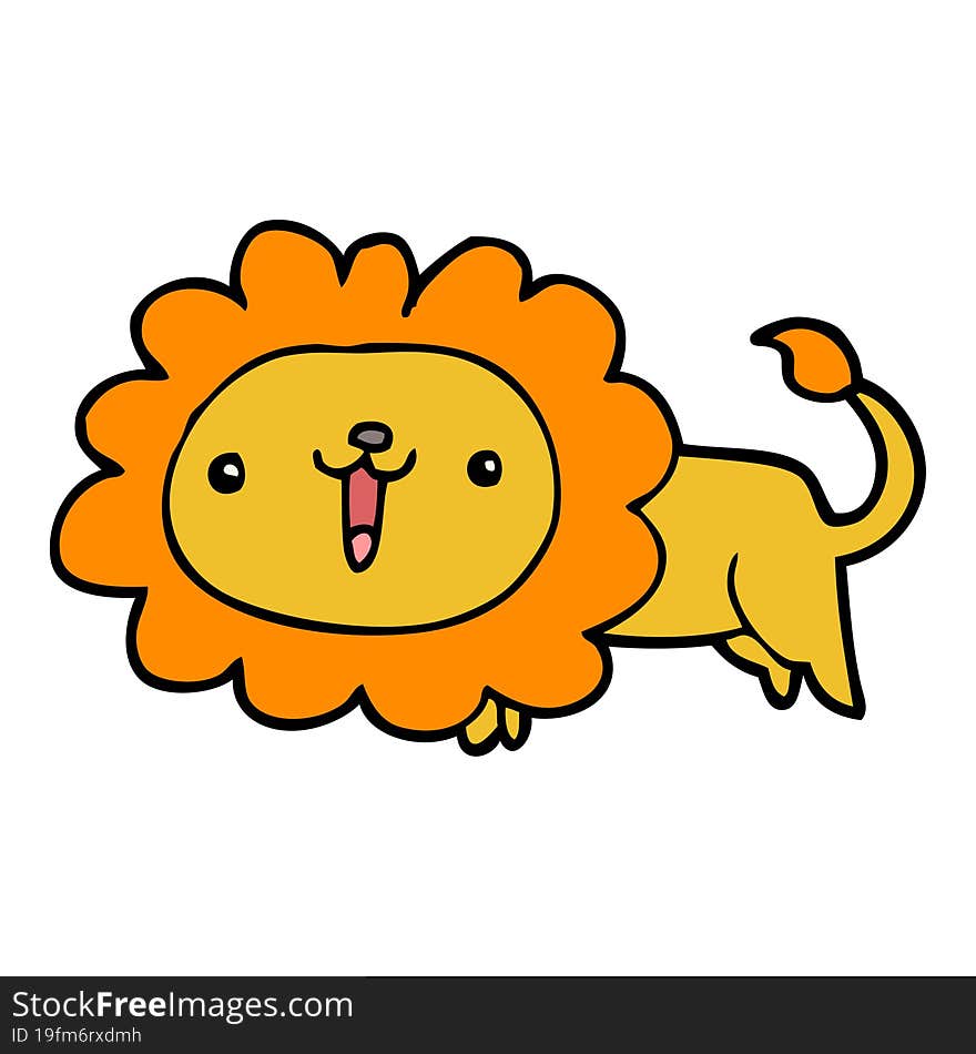 cute cartoon lion