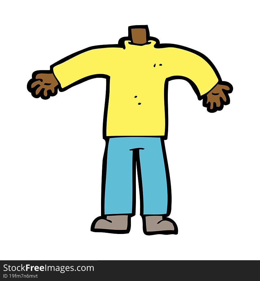 cartoon male body (mix and match cartoons or add own photos