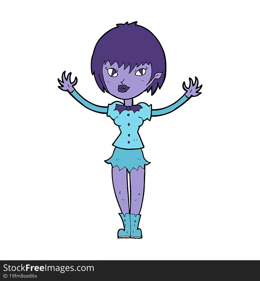 cartoon vampire girl