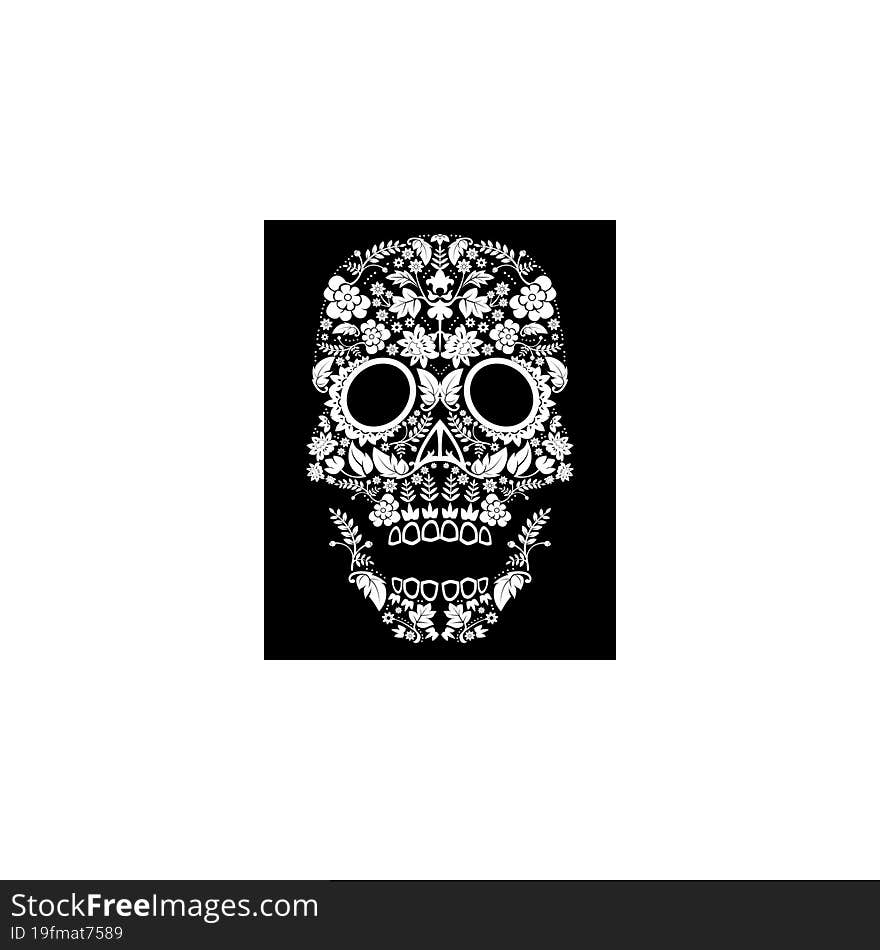 day of the dead skull