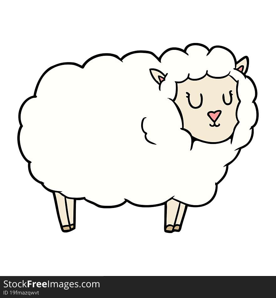 cartoon sheep. cartoon sheep