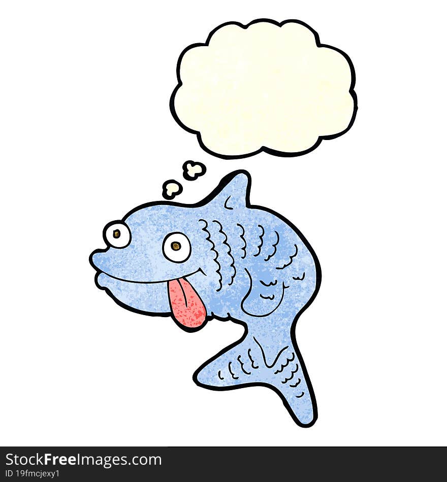 Cartoon Fish With Thought Bubble