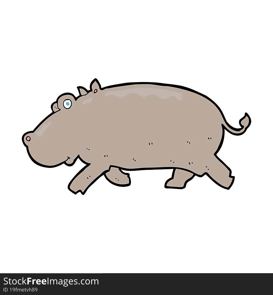 cartoon hippopotamus