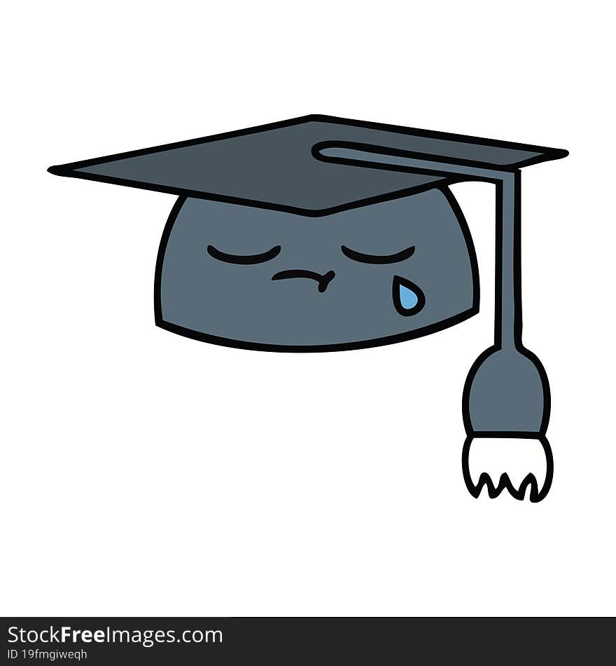 cute cartoon graduation hat