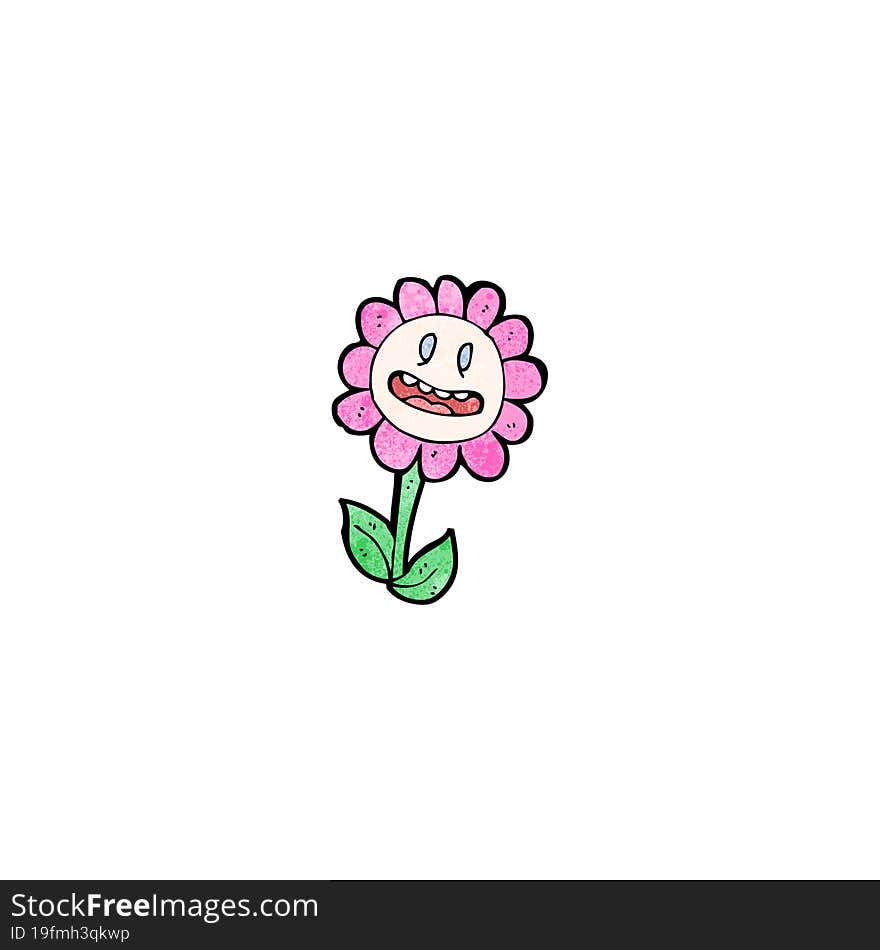 flower cartoon character