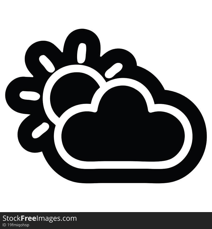 sun and cloud icon