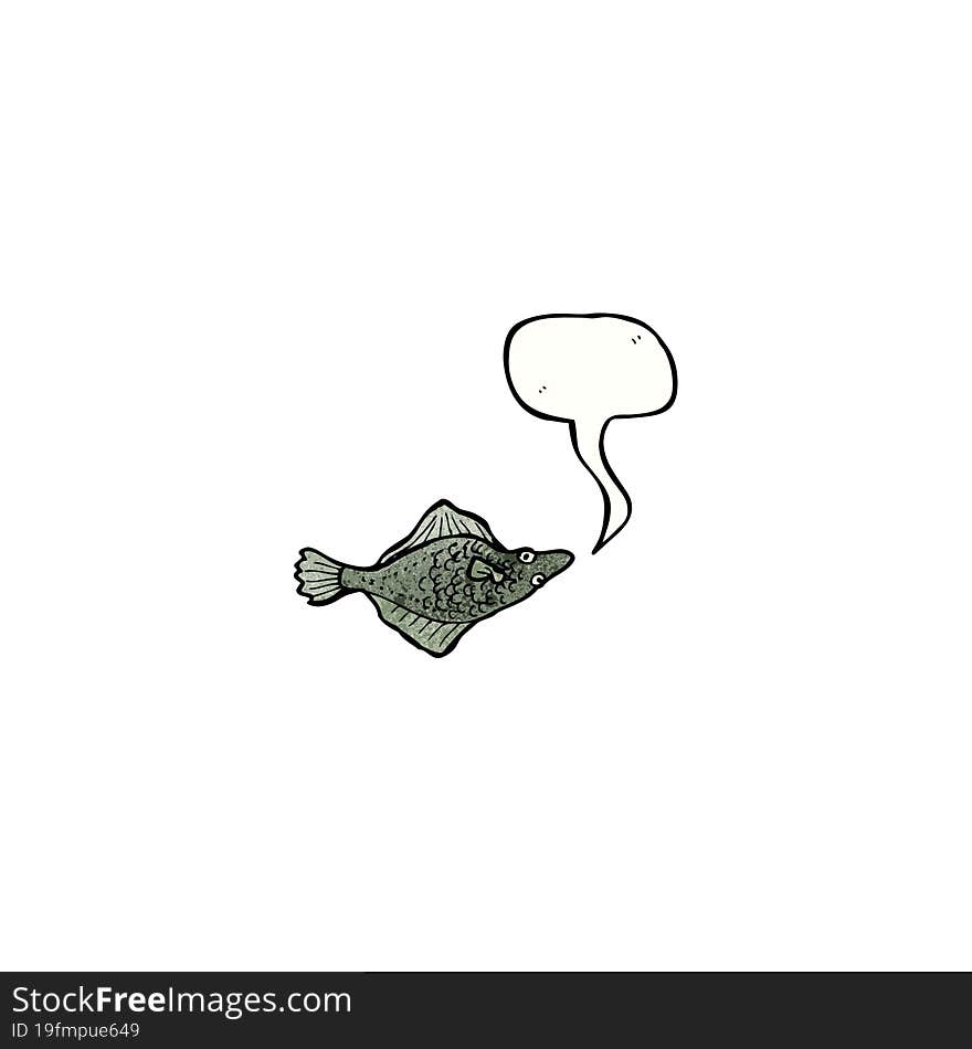 cartoon flatfish