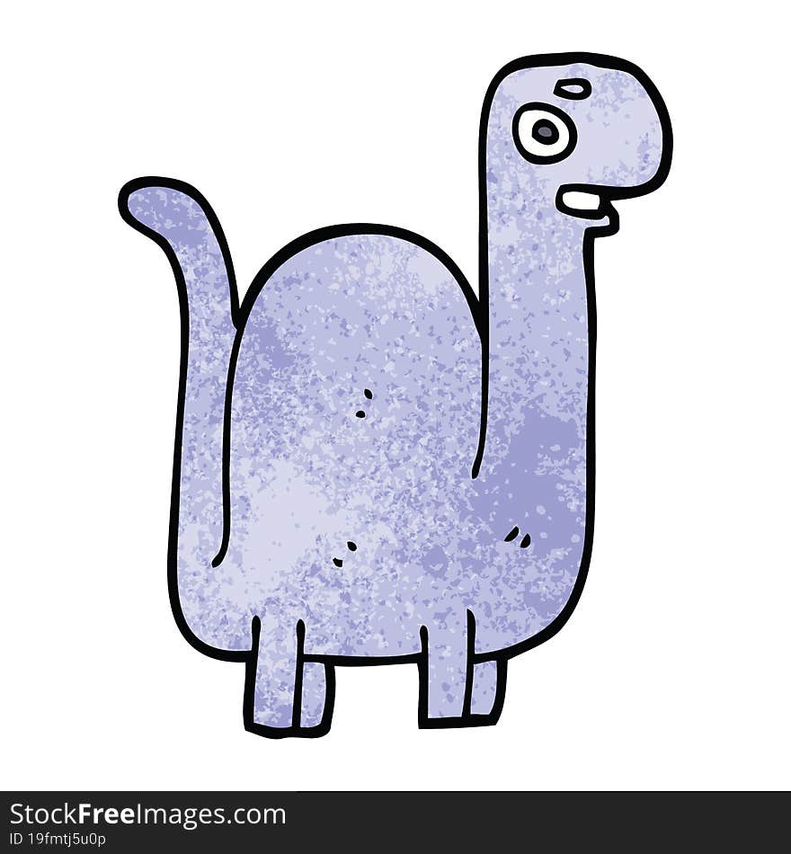 Cartoon Doodle Prehistoric Dinosaur