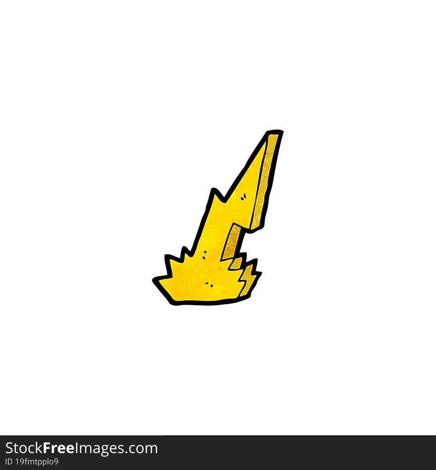 lighting bolt cartoon symbol