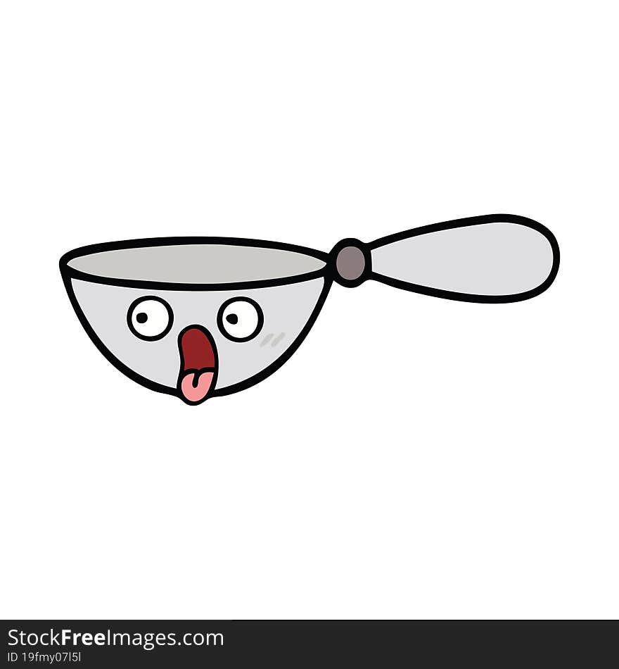 cute cartoon measuring spoon