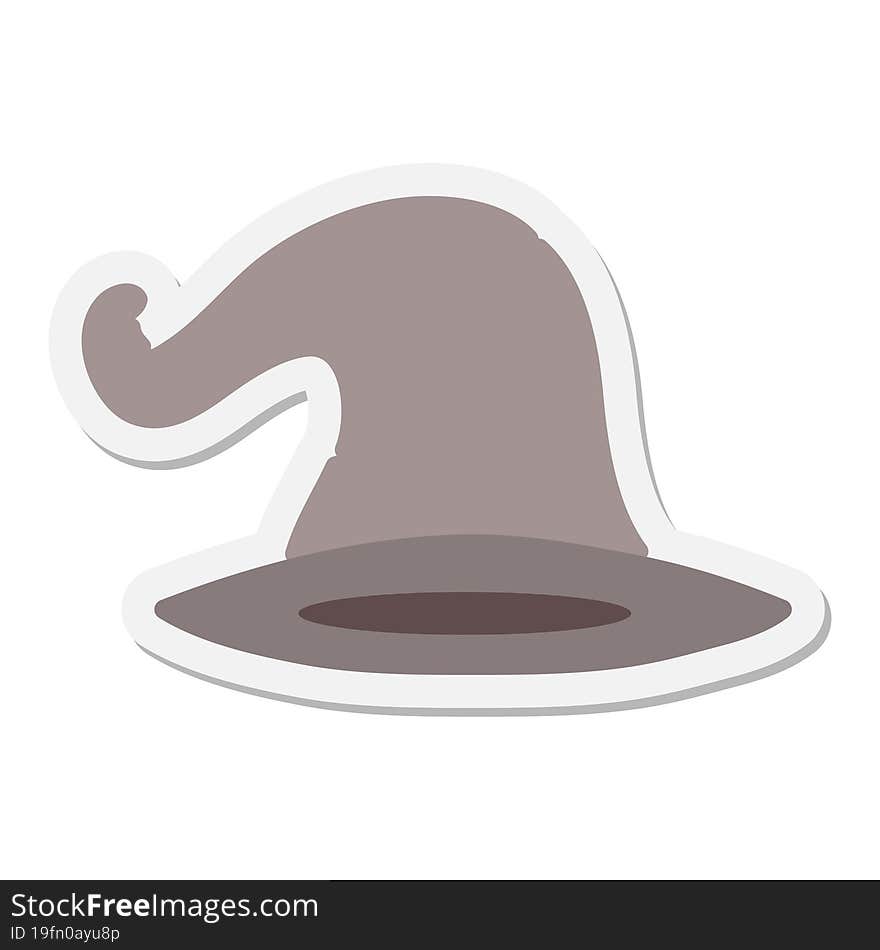 old wizard hat sticker