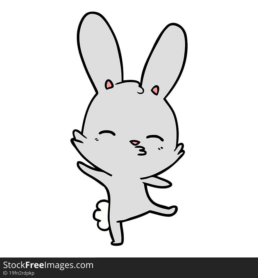 curious bunny cartoon. curious bunny cartoon