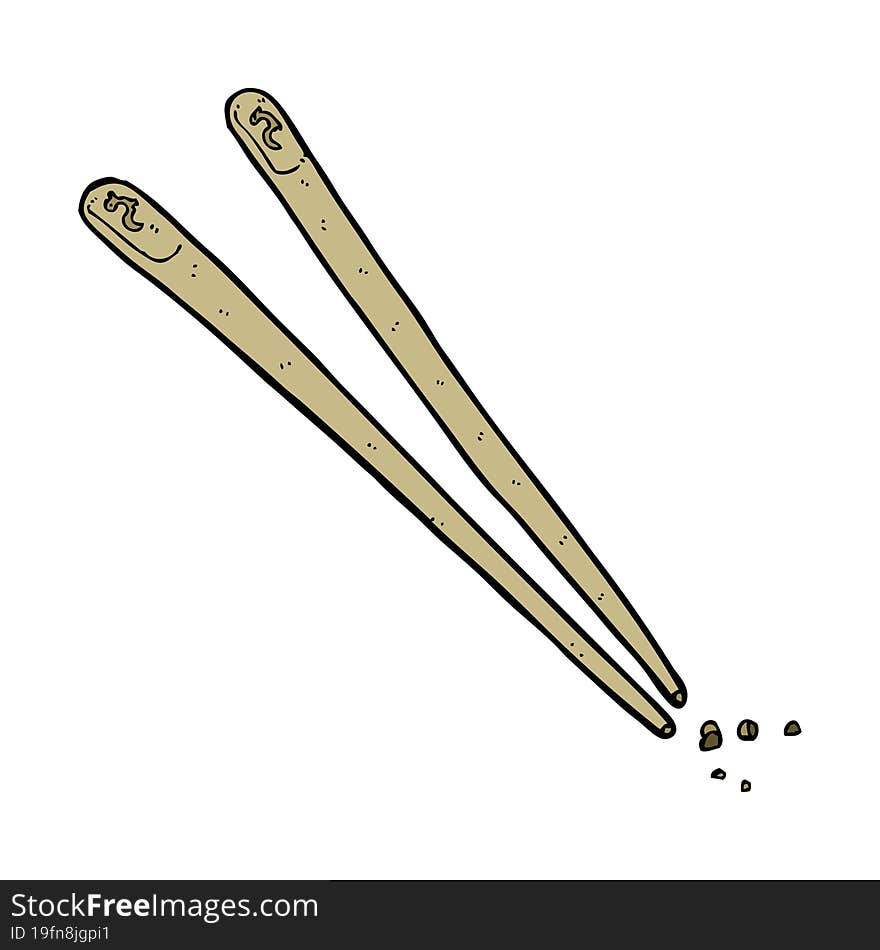 cartoon chopsticks