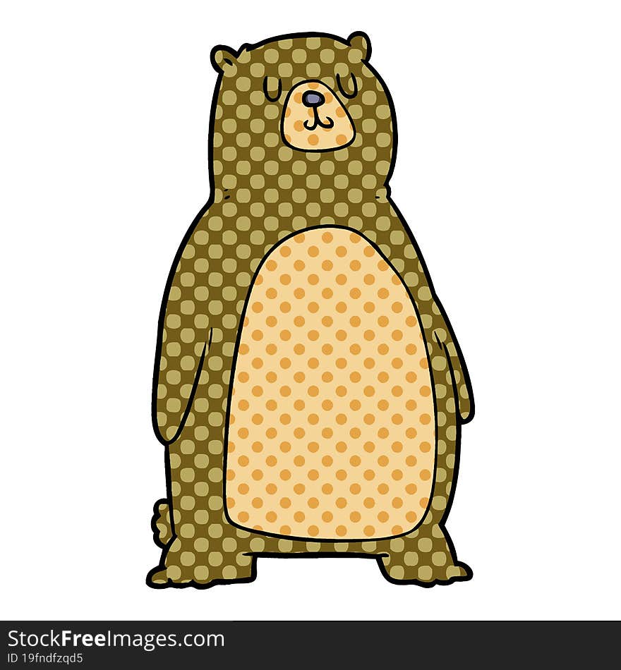 cartoon bear. cartoon bear