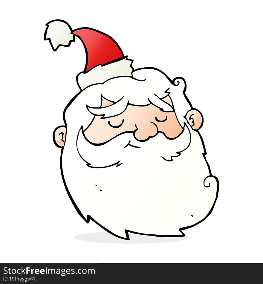 cartoon santa claus face